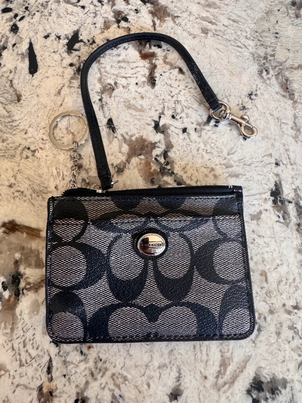 Coach ID Zip Card Holder Mini NWT